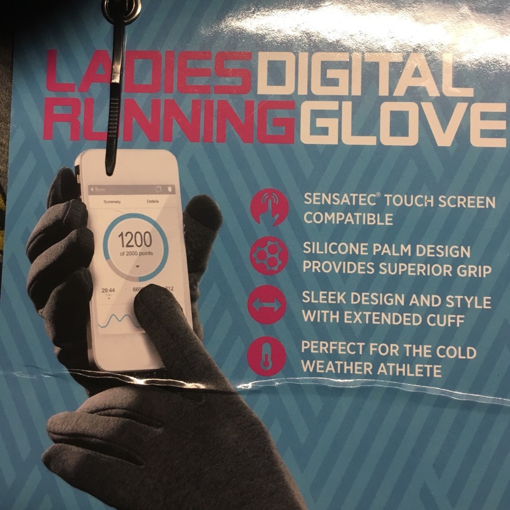 Ladies Head digital running gloves