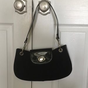 Stuart Weizmann Black Patent Bag