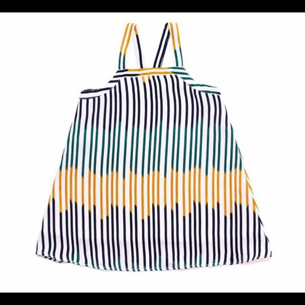New handmade Ciel multi-stripe dress size 5-6