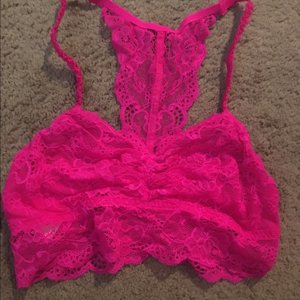Victoria Secret Pink lace racerback bra-NEW