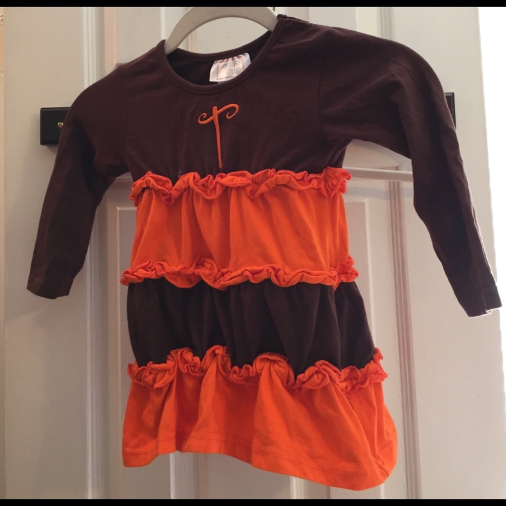 Southern Tots brown/orange T dress