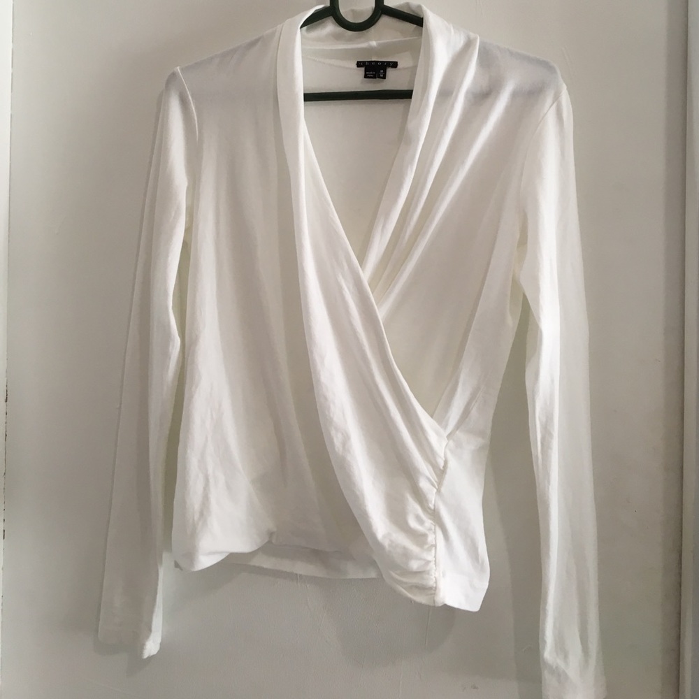 New White Long Sleeve Blouse