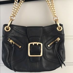 DKNY Small Leather Black Shoulder Bag
