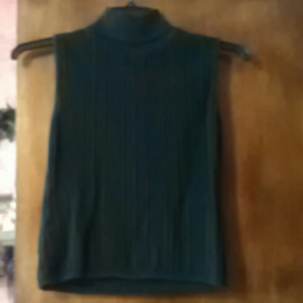 Turtleneck sleeveless sweater