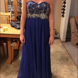 Royal Blue prom dress