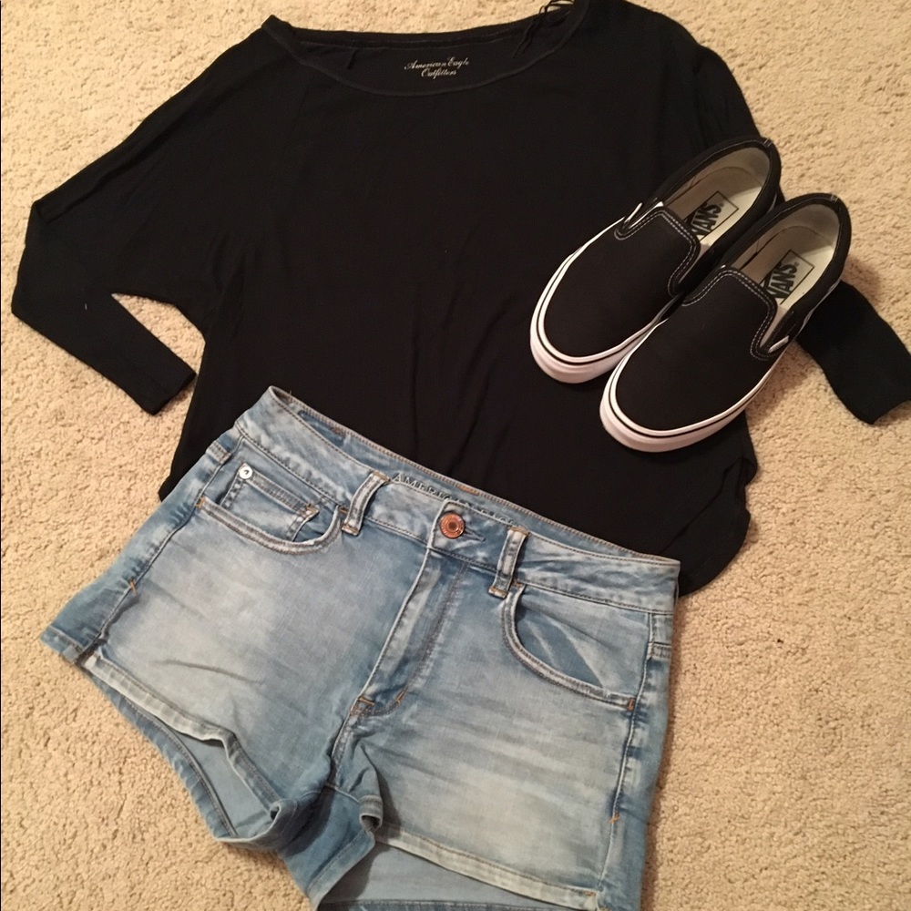 Black American Eagle Shirt