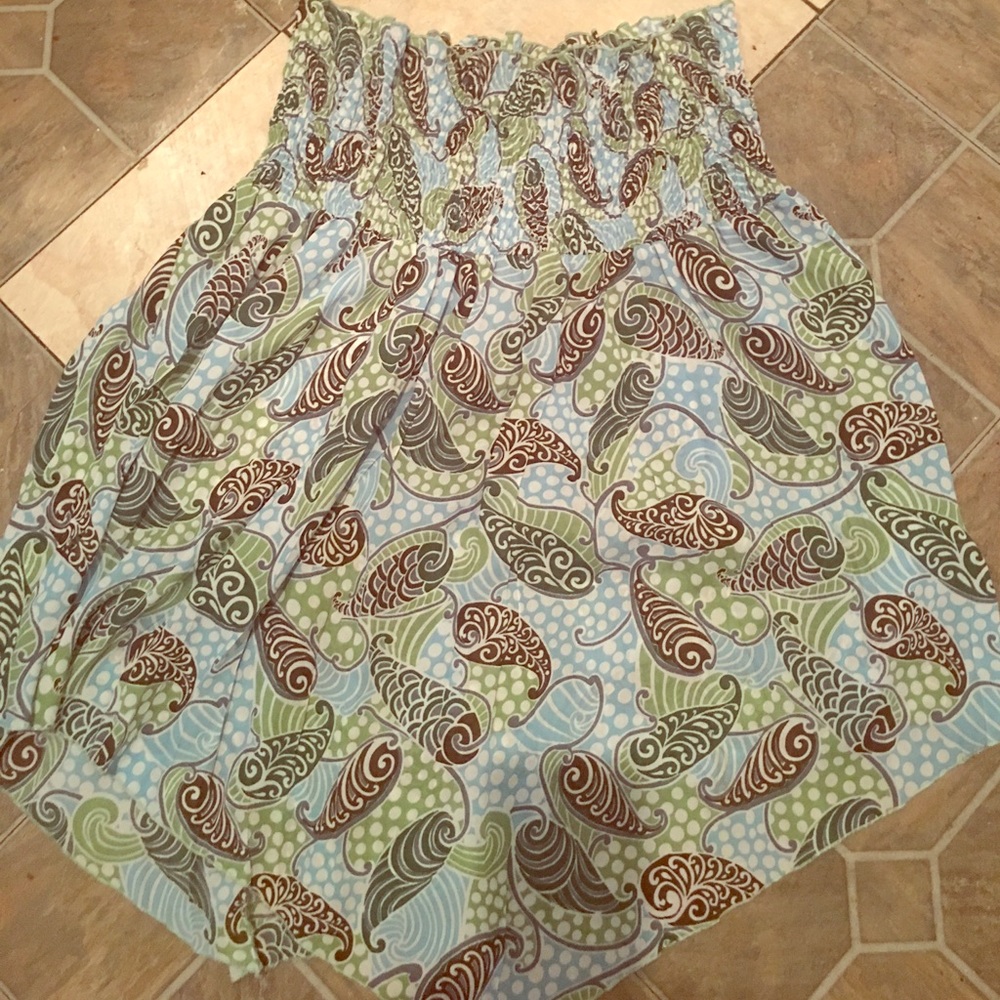 Gorgeous Bandeau Flowy Paisley Top sz1x