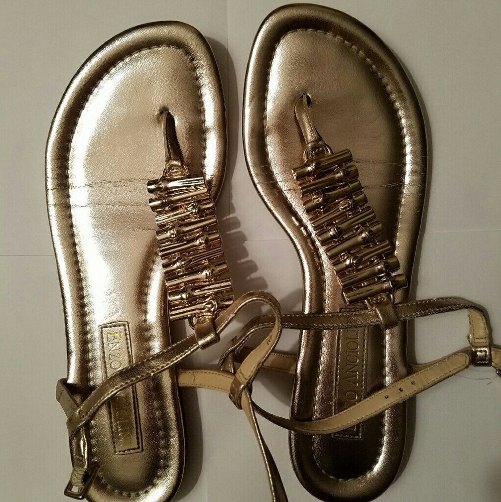 Enzo Angiolini gold sandals
