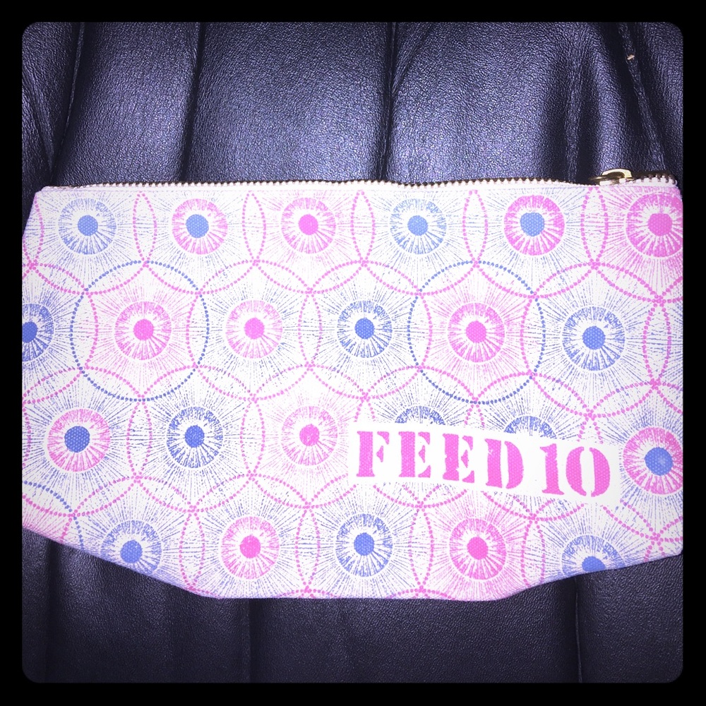 Clarins Feed 10 Canvas Cosmetic Beauty Bag