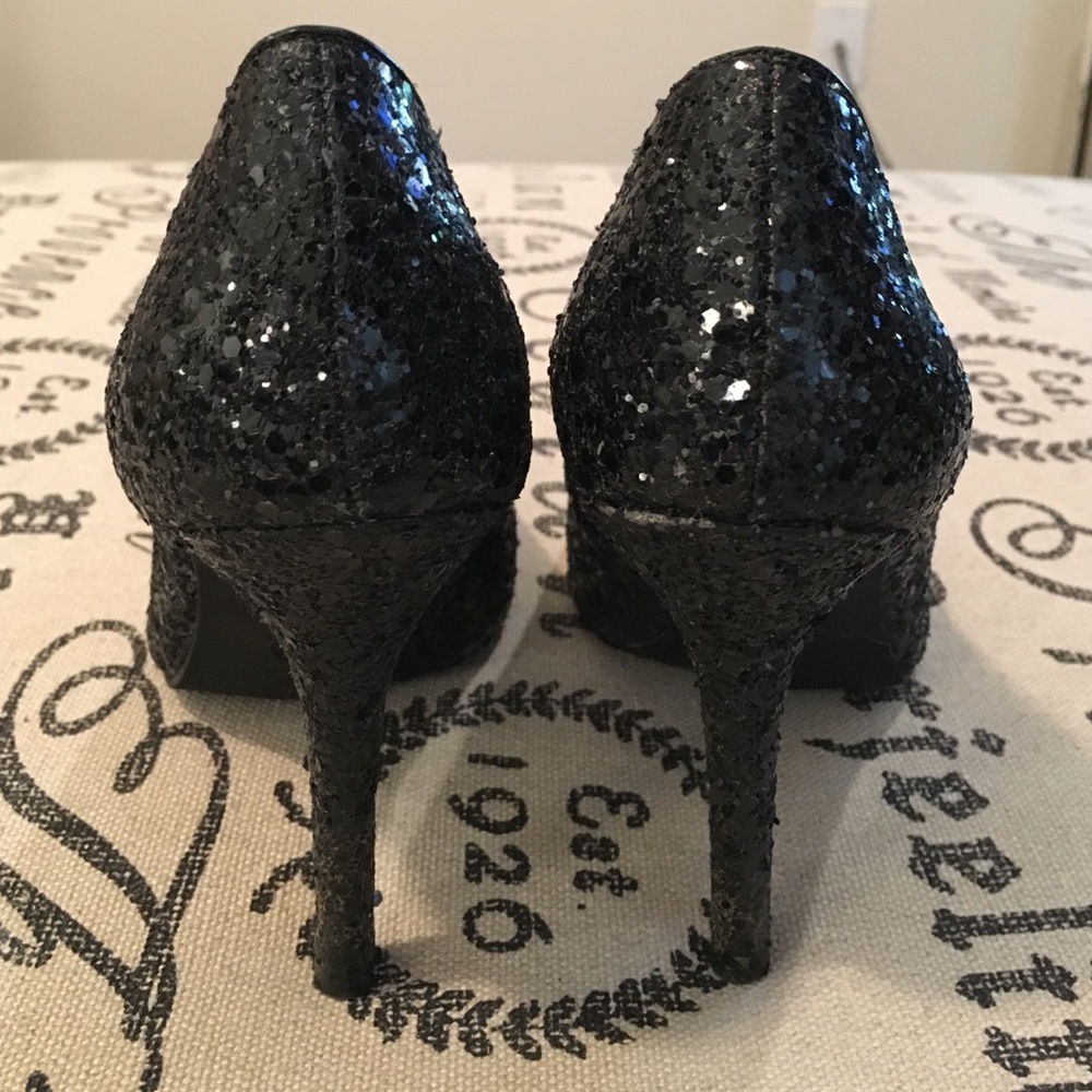 Sparkle black heels
