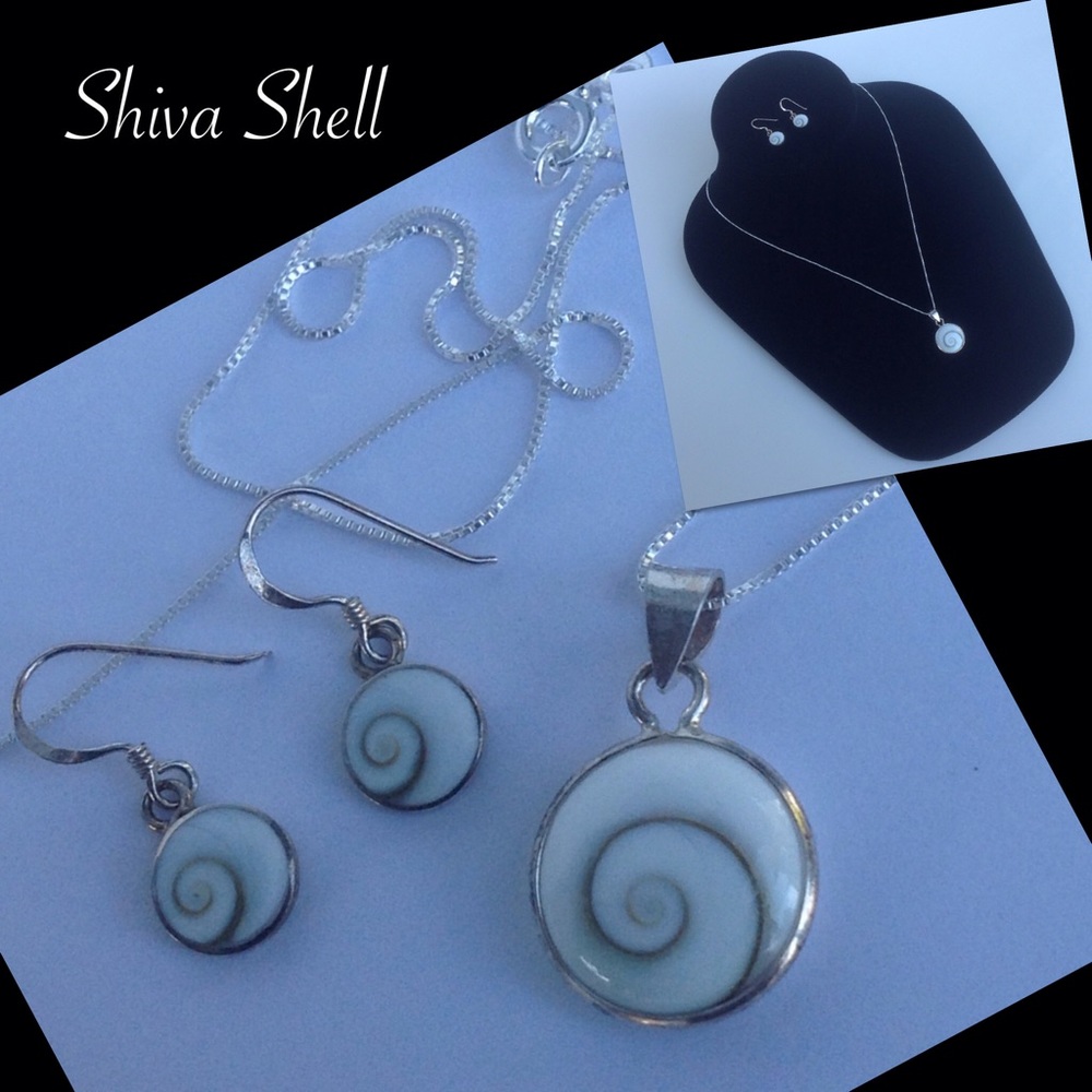 Sterling Silver Shiva Shell Set - Picture 8 of 8