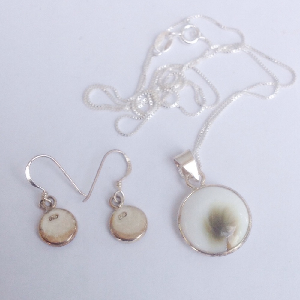 Sterling Silver Shiva Shell Set - Picture 4 of 8