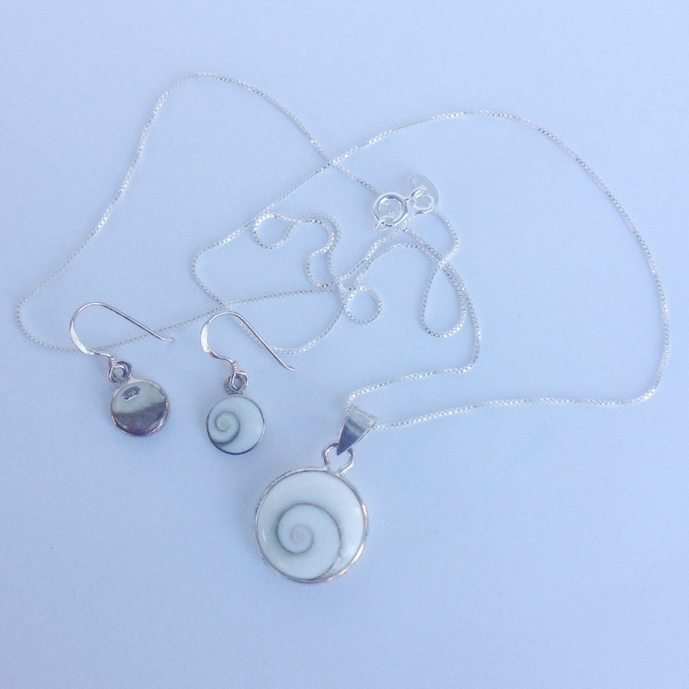 Sterling Silver Shiva Shell Set - Picture 6 of 8