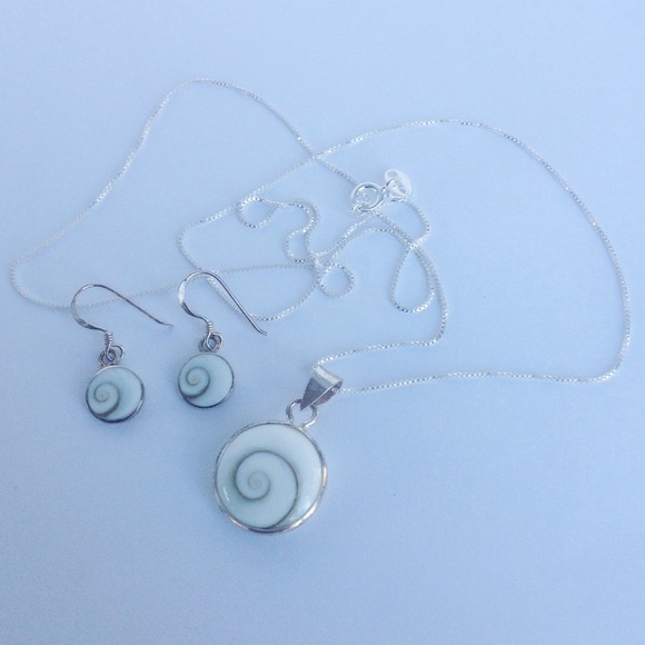 Sterling Silver Shiva Shell Set - Picture 2 of 8