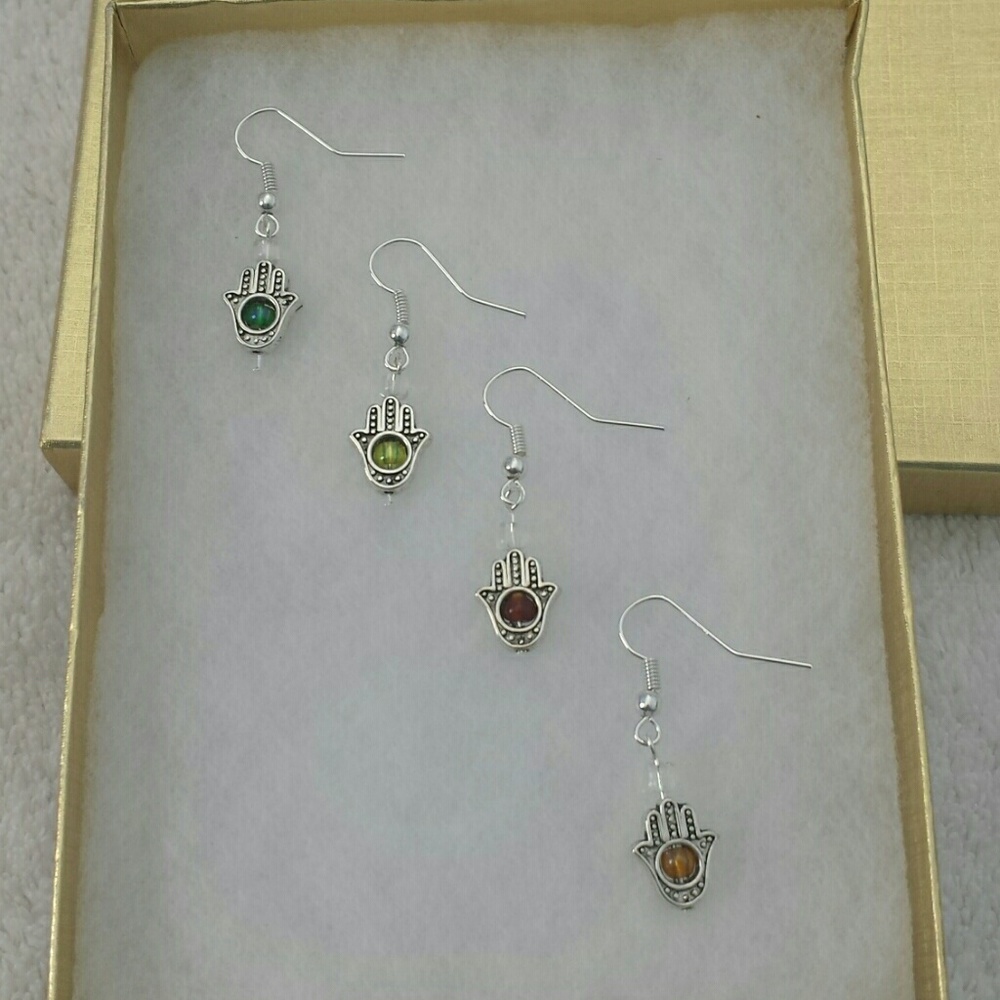 Hamsa earrings