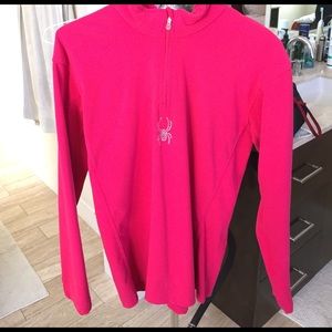 Spyder 1/4 zip top XL girls