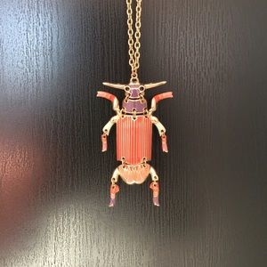 Beetle necklace