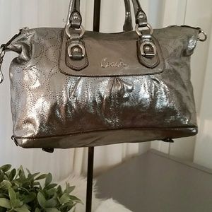Coach Silver Satchel Bag