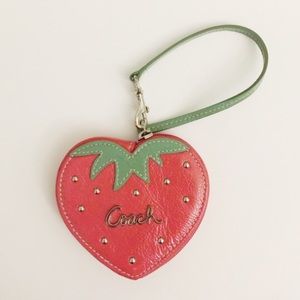 Coach strawberry coin purse/wristlet