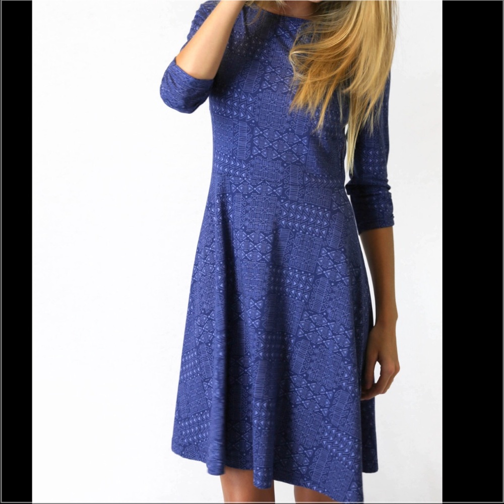Indigo Print Dress