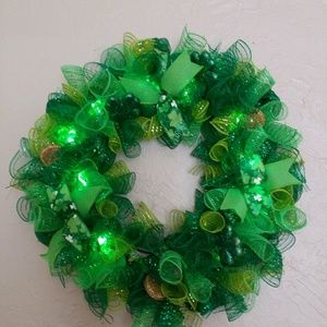 St Patrick's day wreath