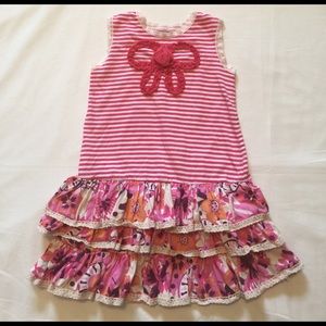 Girls cute dress with frills.
