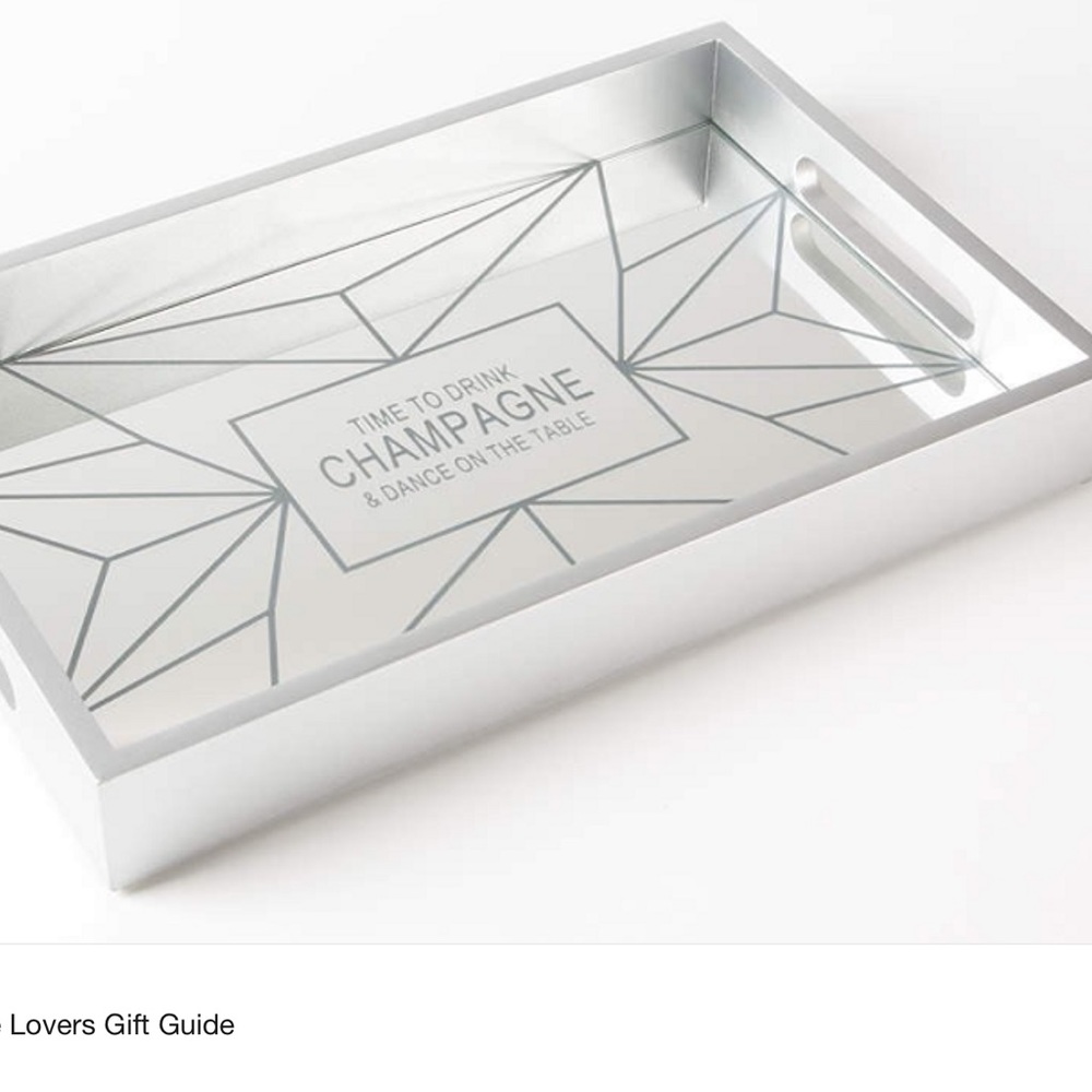 Silver Mirror Tray