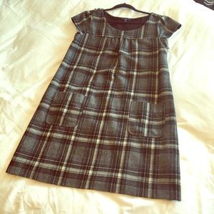 Plaid GAP dress.