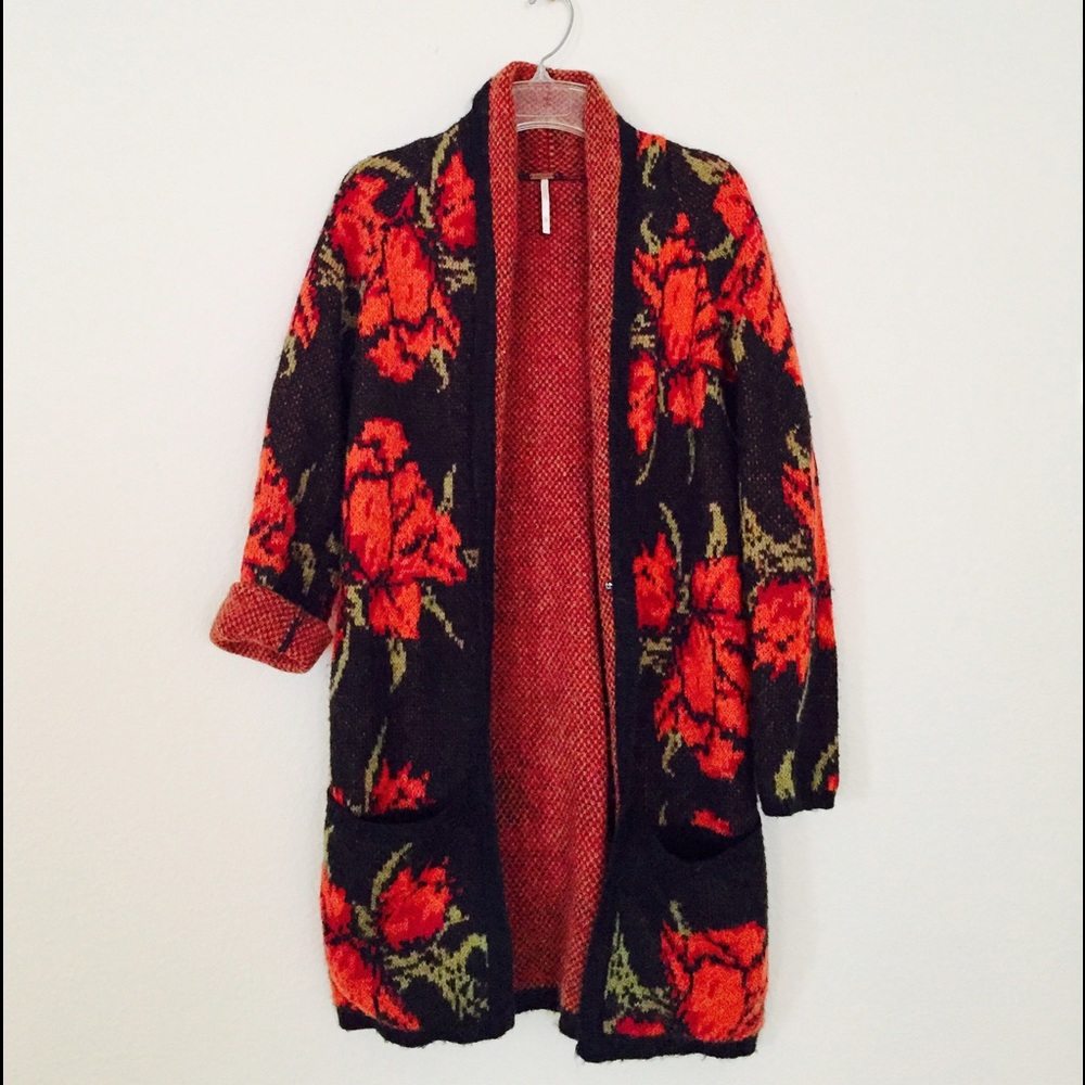 🌹 Free People Flower Power Cardigan