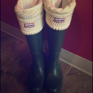 Hunter sweater boot socks sz large