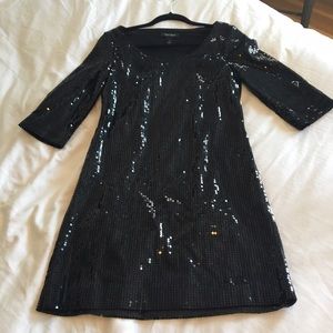 White House Black Market black sequin dress