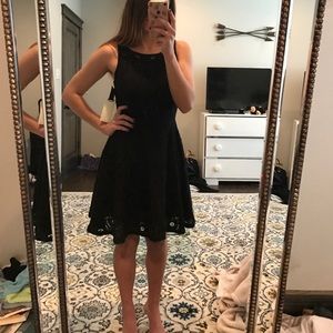 Lace little black dress, New with tags, high neck