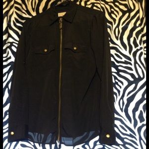 Michael Kors Zip Dogtag blouse
