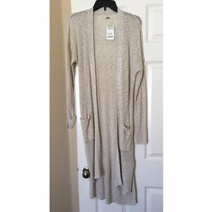 Long Hollister Knit Cardigan Sweater