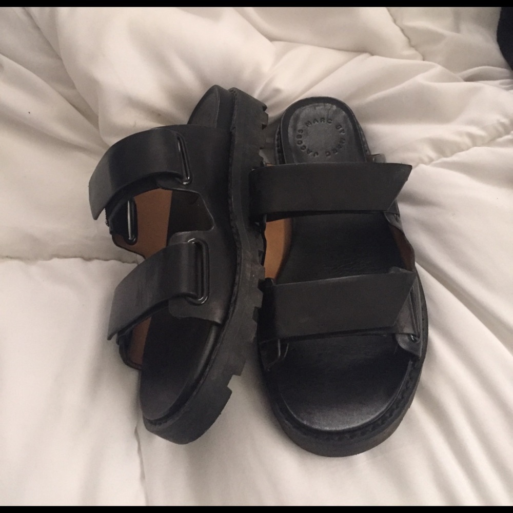 Marc By Marc Jacobs leather strap sandal