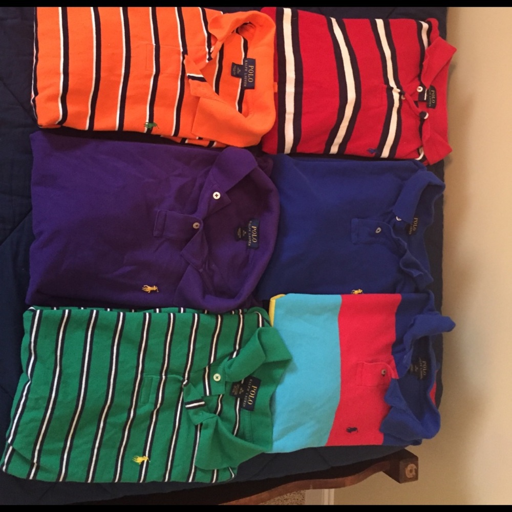 Boys polo lot size 18-20, short sleeve shirts