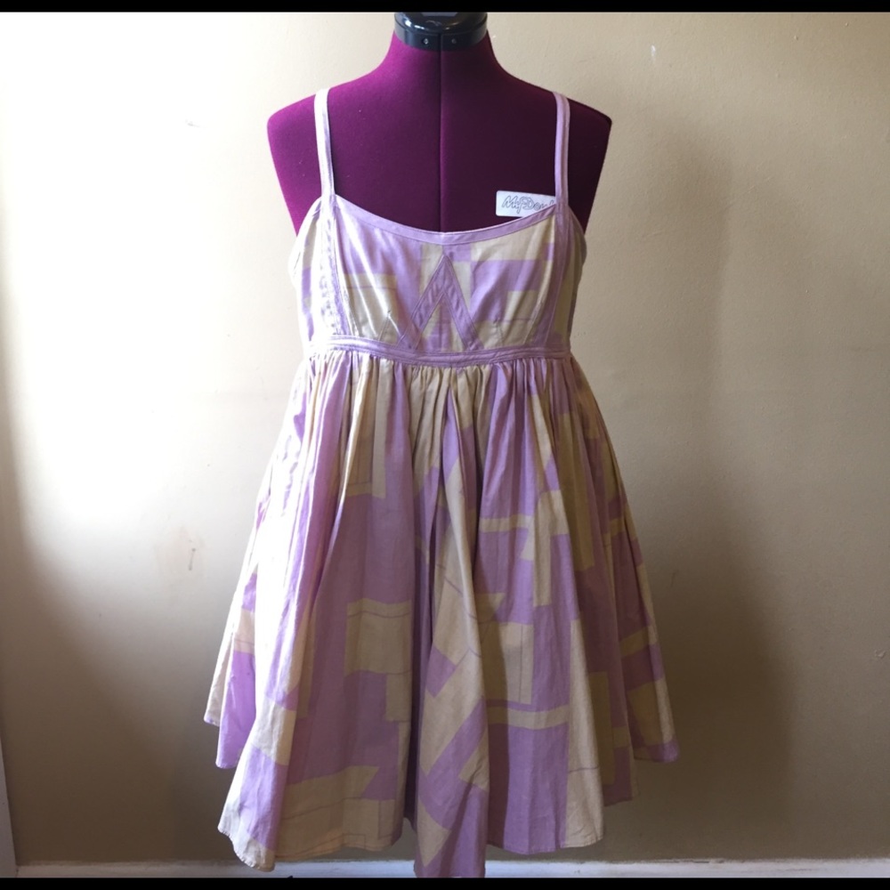 Freeway Patterned Flounce Dress - image 1