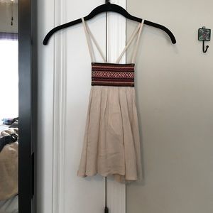 Tribal/ beige Tobi flowy racer back tank top