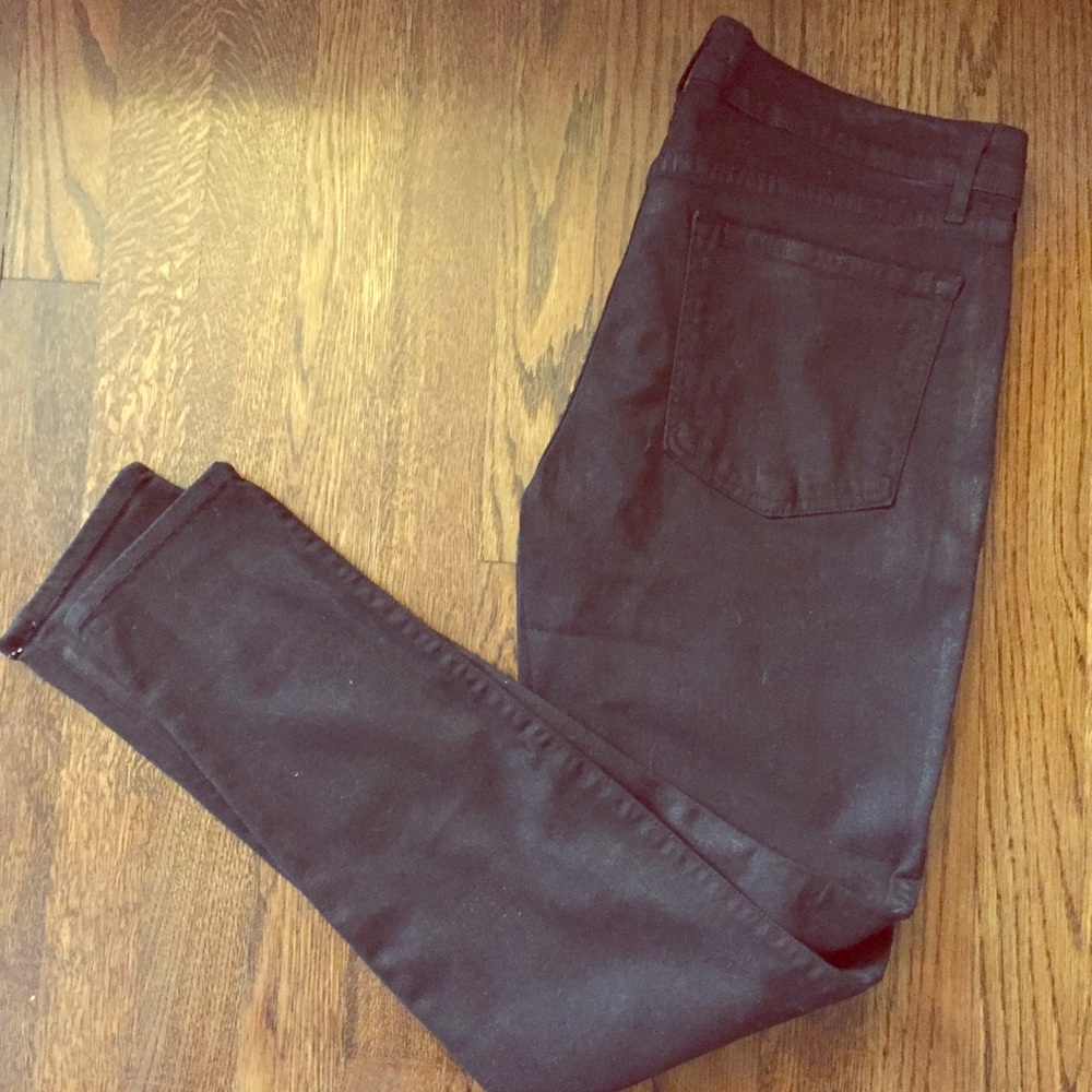 Rich & Skinny Waxed Black Skinny Jeans