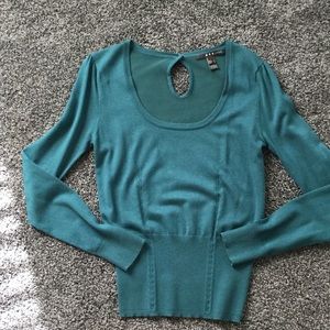 Turquoise-Green Knitted Top