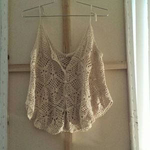 FOREVER 21 Button up throw over tank