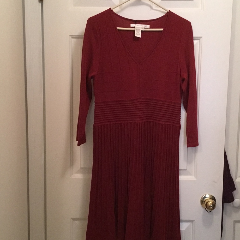 Red sweater Dress