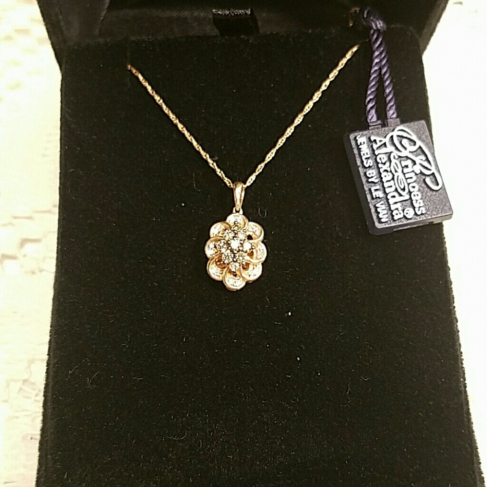 Le Vian 14k Rose Gold 1/4 CT Diamond Pendant