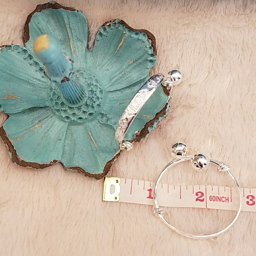 Silver baby bracelet