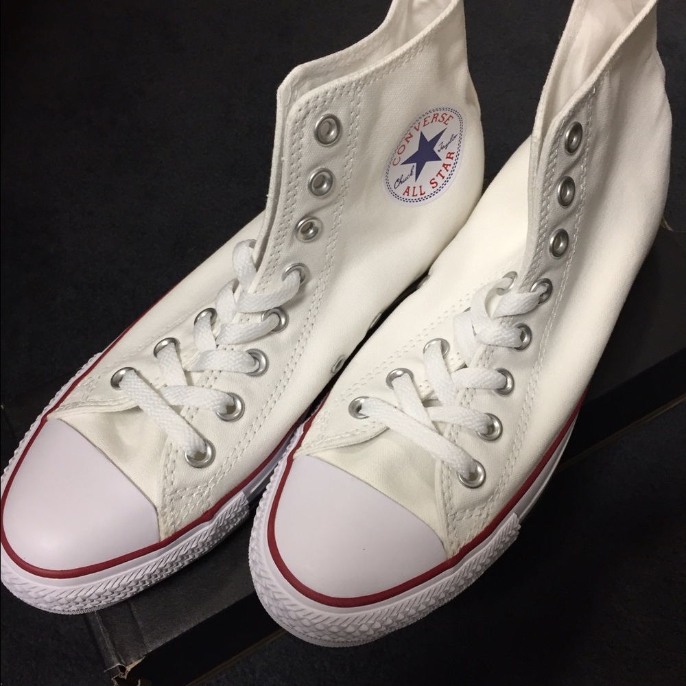 Brand New Women's Converse White High-tops