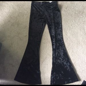 black velvet flare bell bottoms NWT