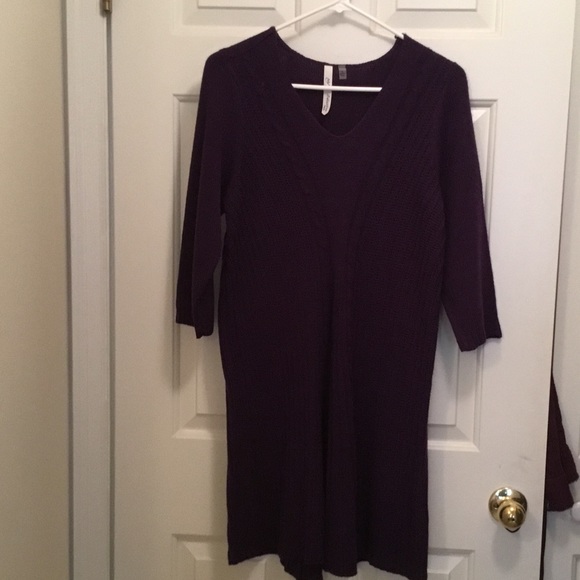 Purple sweater dress - Picture 2 of 6