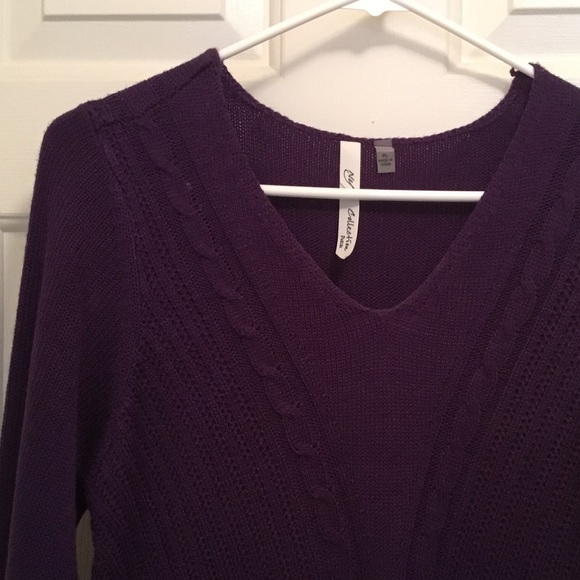 Purple sweater dress - Picture 3 of 6