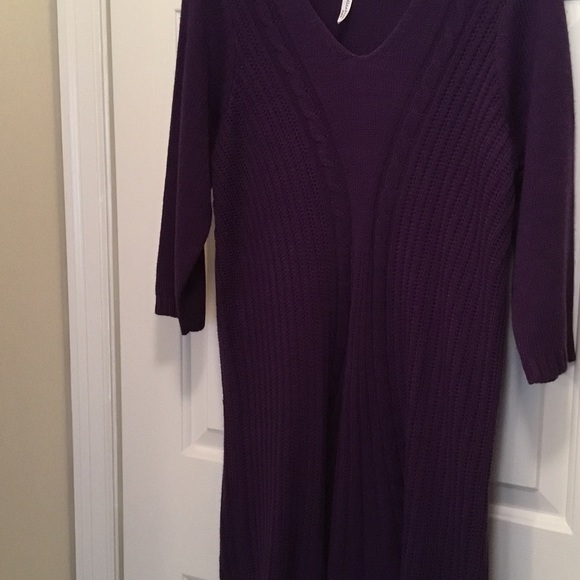 Purple sweater dress - Picture 4 of 6
