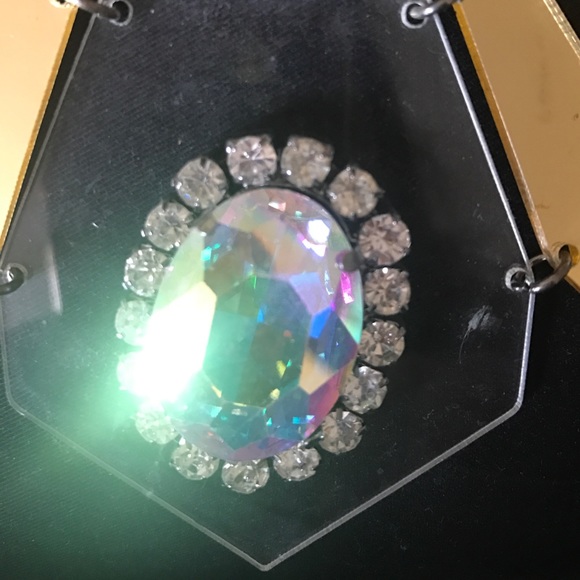 Crystal mirror necklace - Picture 3 of 3